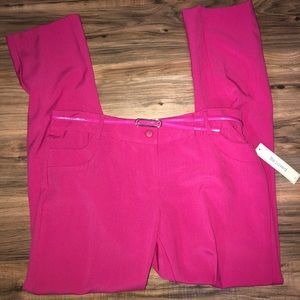 NWT Beloved hot pink straight leg pants XL M & S